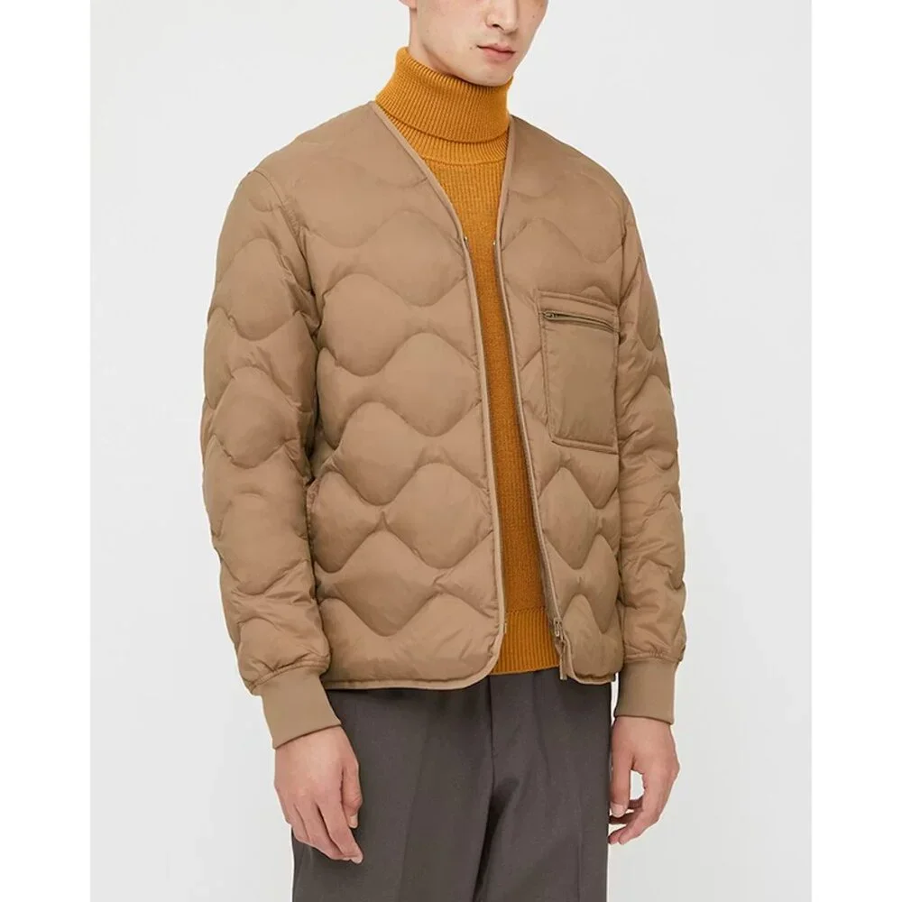 Lemaire Uniqlo U Recycled Down Jacket 34 Brown Size M - Picture 2 of 12